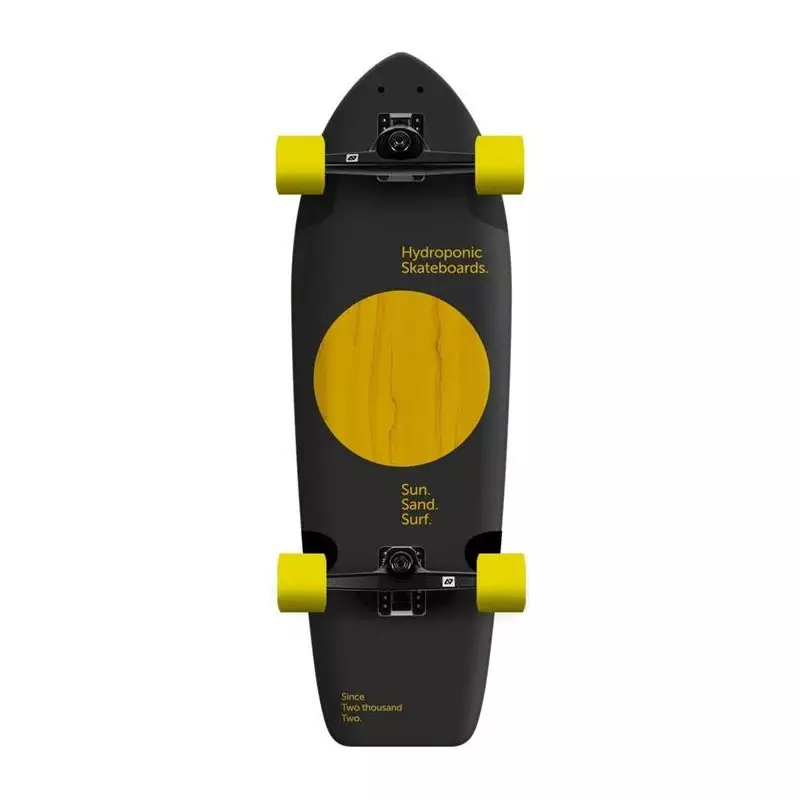 Surf skate HYDROPONIC Square Lunar Black/Yellow 31.5