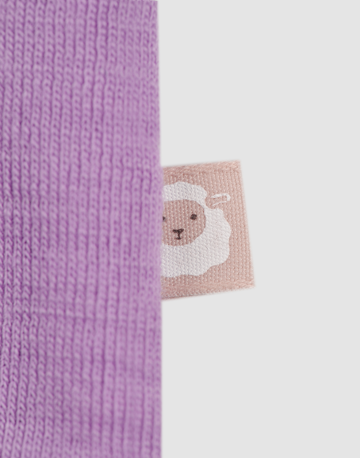 Jurk met ruches van merinowol voor baby's