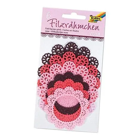 Folia Filzrähmchen Ton rosa