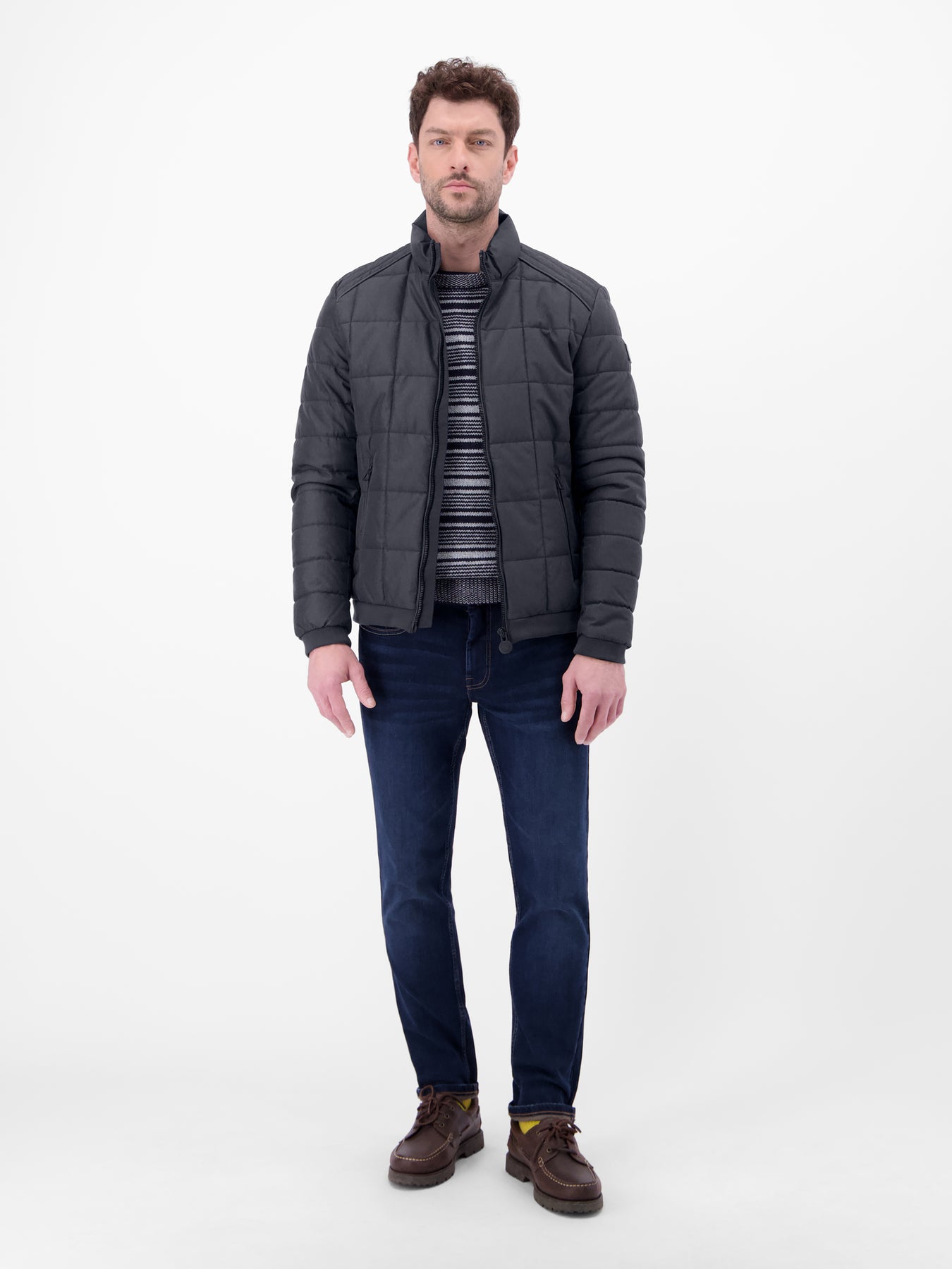 Steppjacke in Woll-Optik