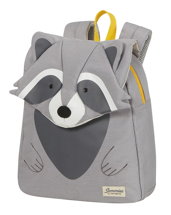 Rucksack HAPPY SAMMIES ECO S – RACOON REMY (24x27,5x14,5) in grau
