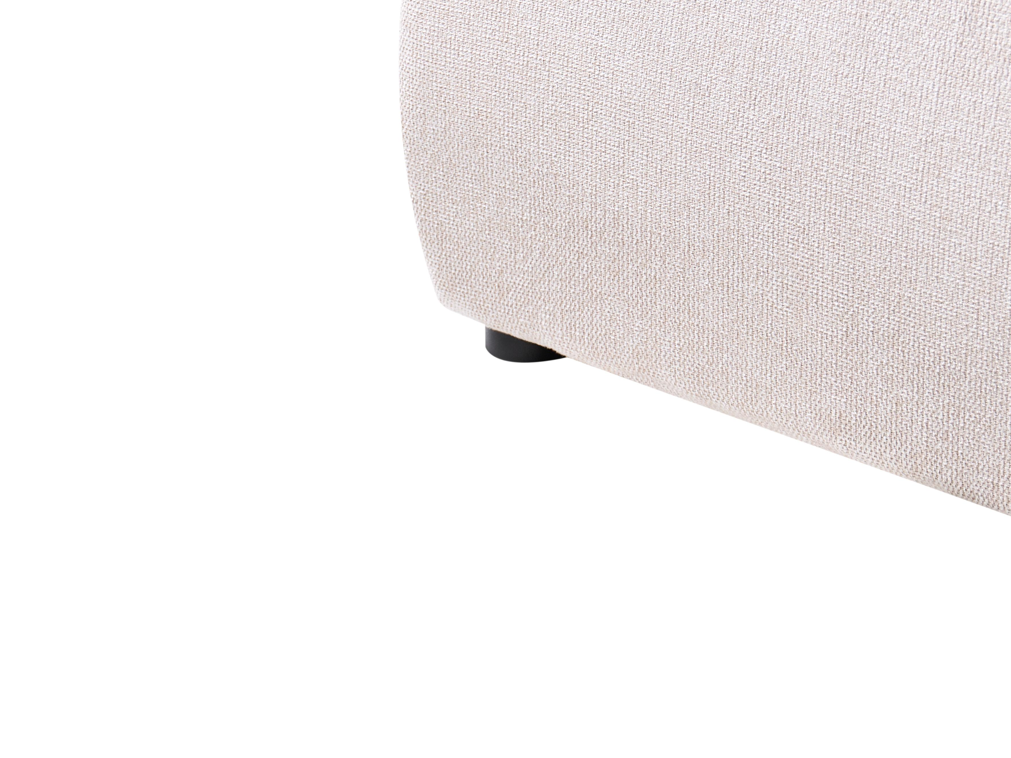 Bed met opbergruimte Stof MOUZON 140 x 200 cm Lichtbeige