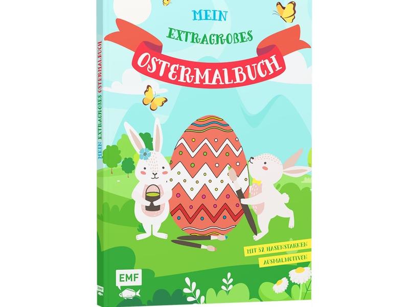 EMF Malbuch Mein extragrosses Ostermalbuch 1 Stück, Mehrfar Oster-Malbuch