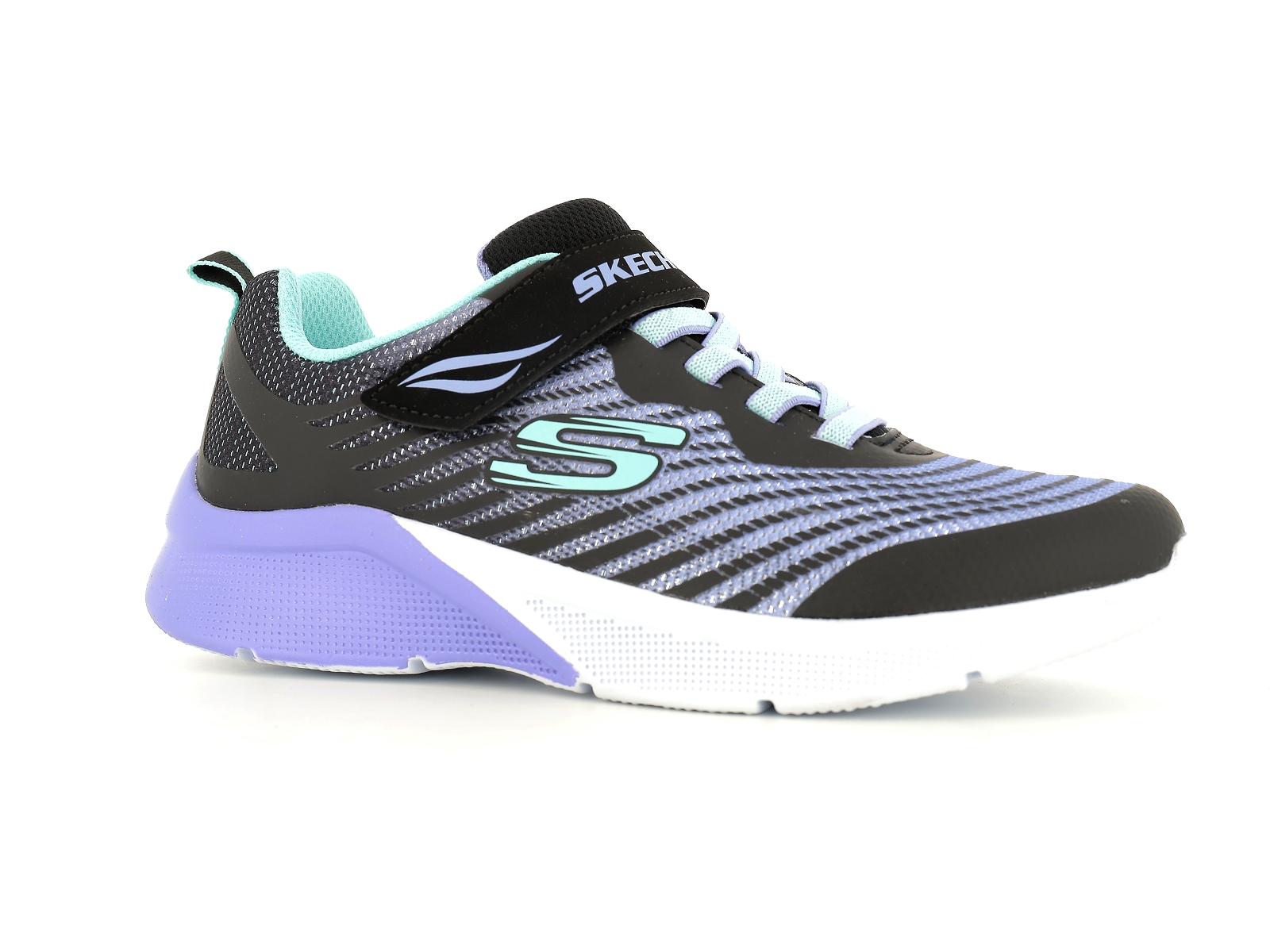Skechers-MICROSPEC REJOICE RACER 2 Matières combinées Noir-Bleu