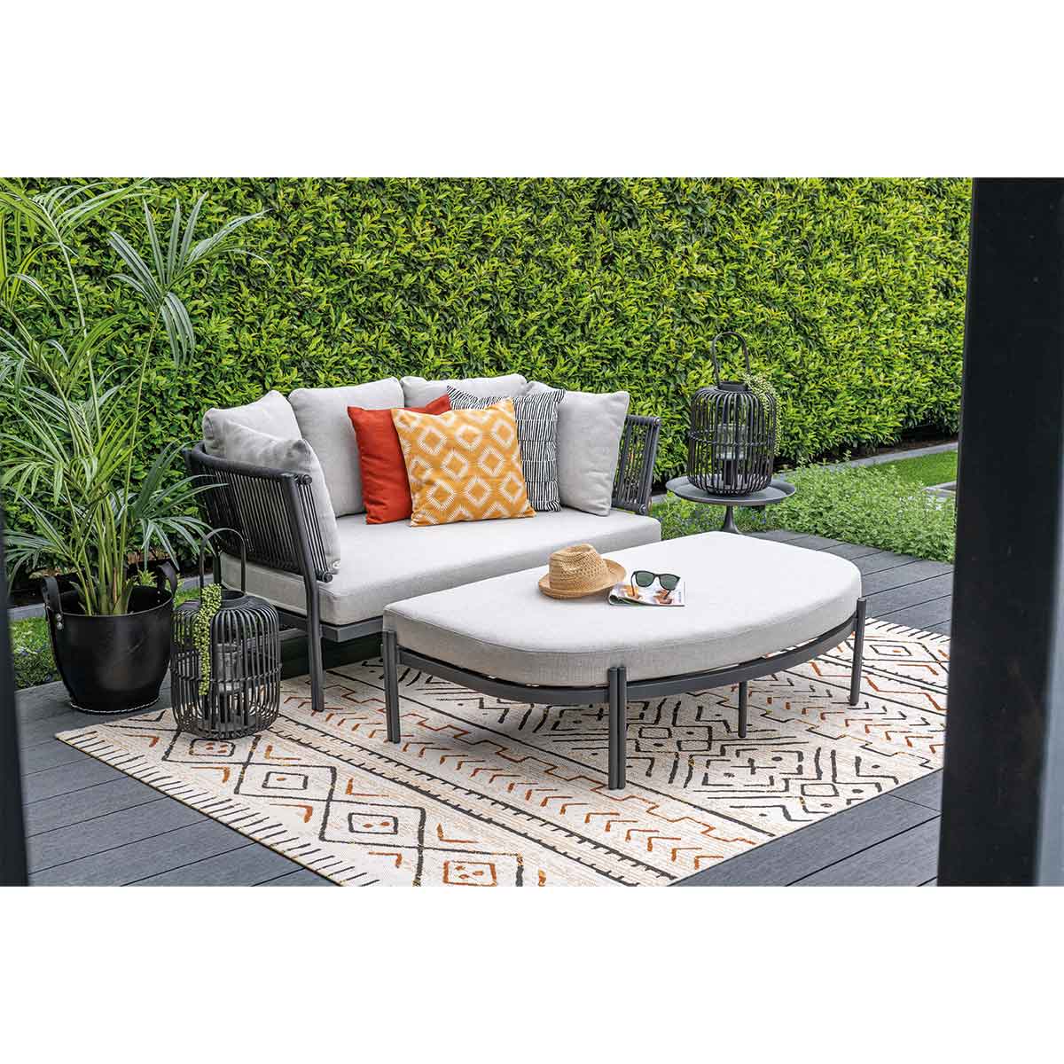 Garden Impressions San Remo divanbed - carbon black