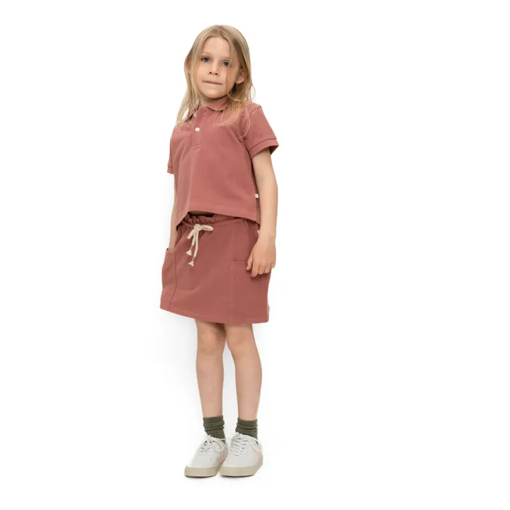 Minimalisma Jupe Coton Bio Edna | Rose