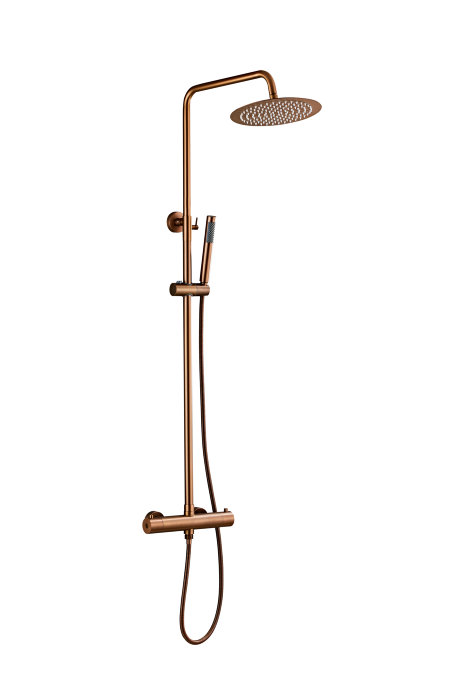 Brusesæt m/termostat Ø250 mm kobber