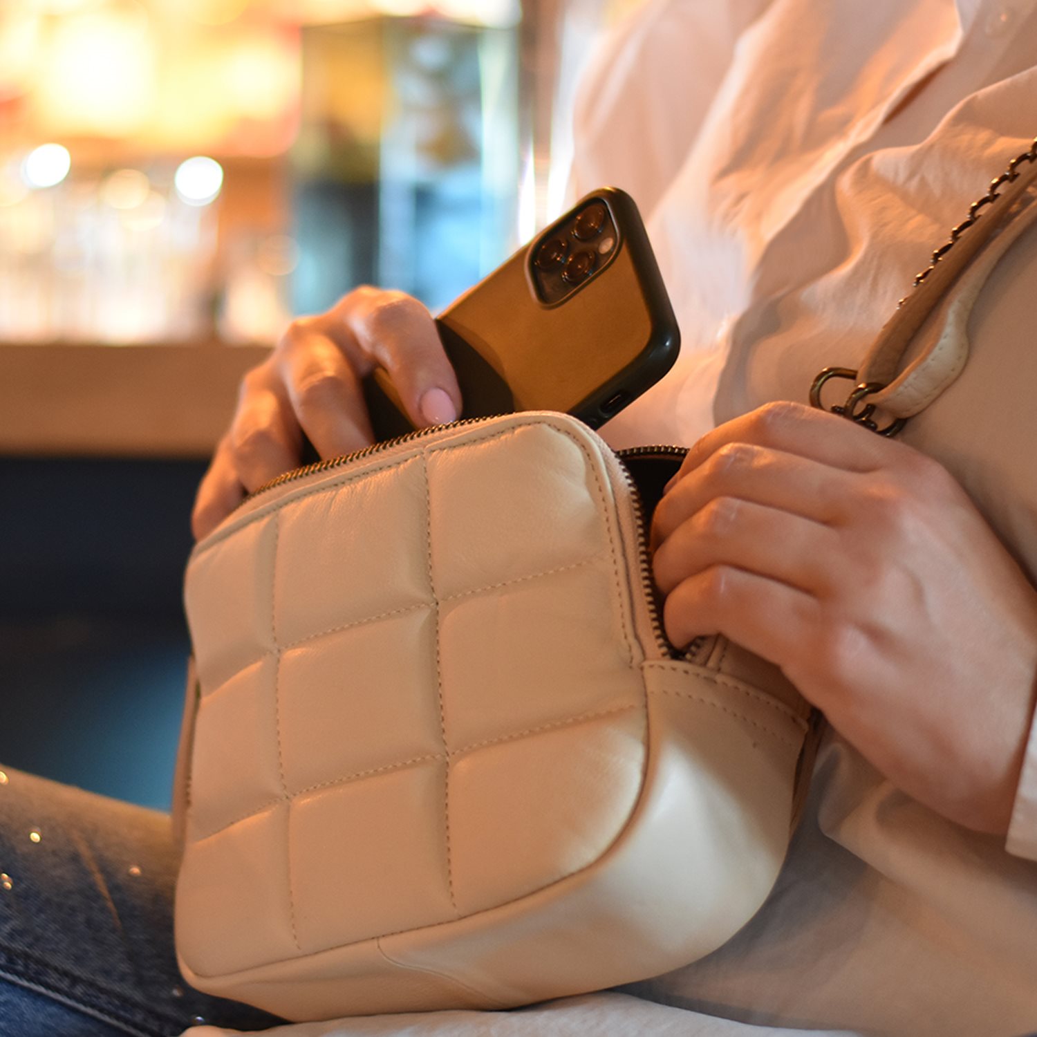 DIMAGINI Isla Padded Camerabag off white
