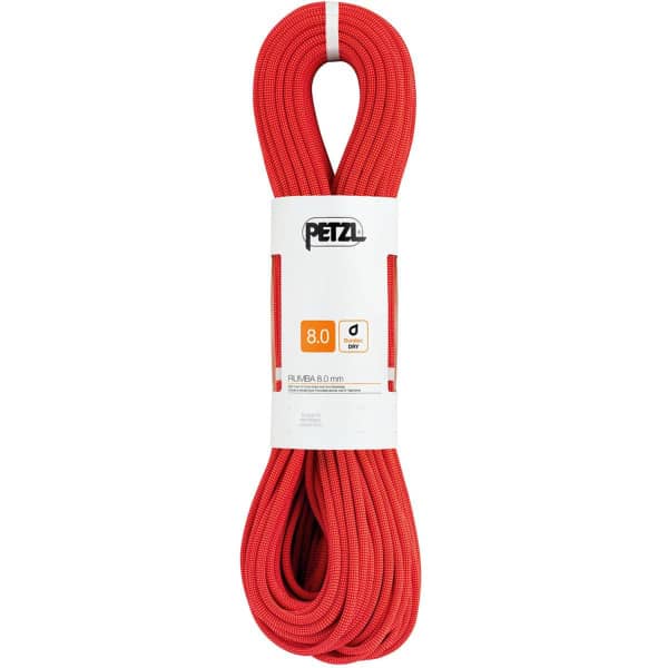 Corde alpinisme PETZL RUMBA 8MM x 50M ROUGE