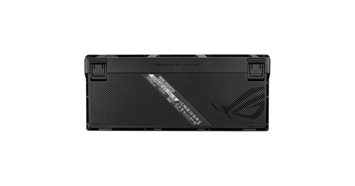ASUSROG Azoth, gaming toetsenbord  (Gunmetal, US lay-out, ROG NX Red, RGB leds, TKL, Hot-swappable, Bluetooth / 2.4GHz / USB 2.0)