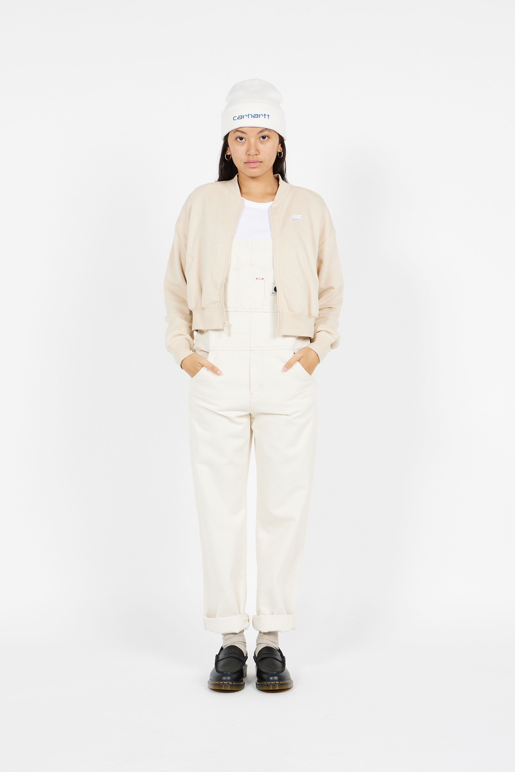 NIKE Top manches longues zippé CRP FZ SWTSH Beige