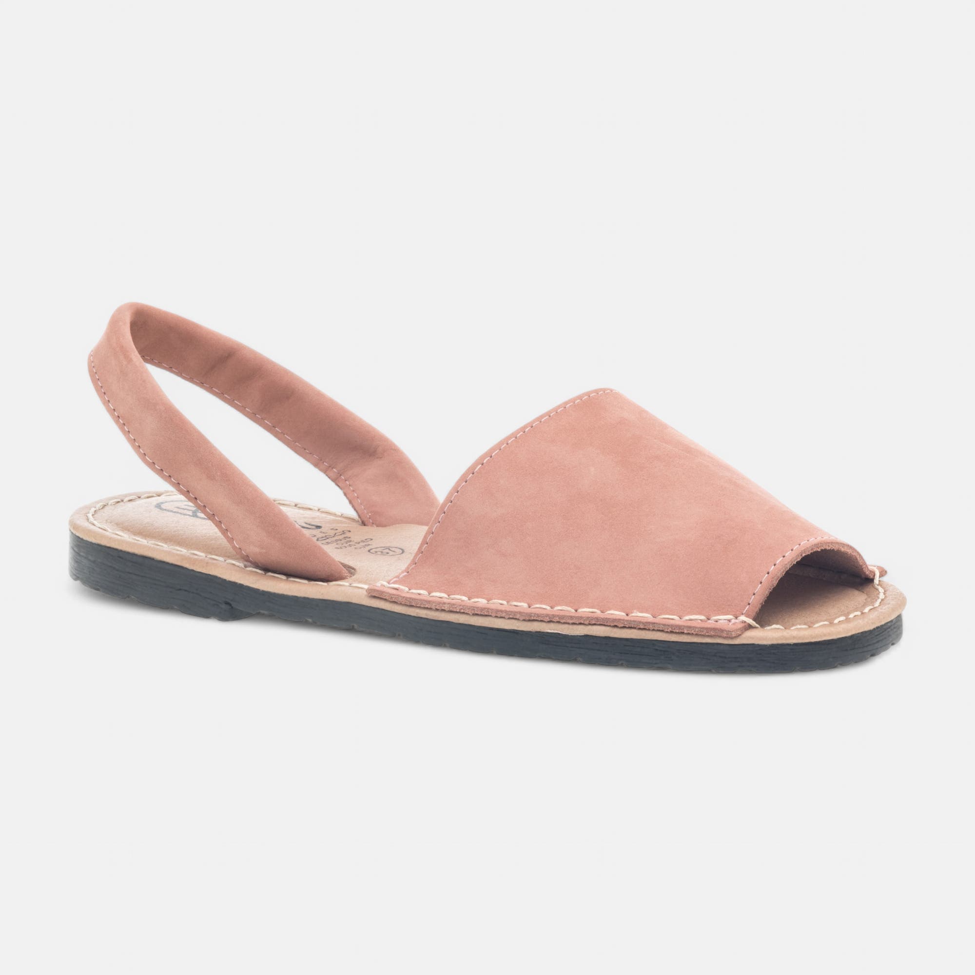 Sandales Femme en cuir rose