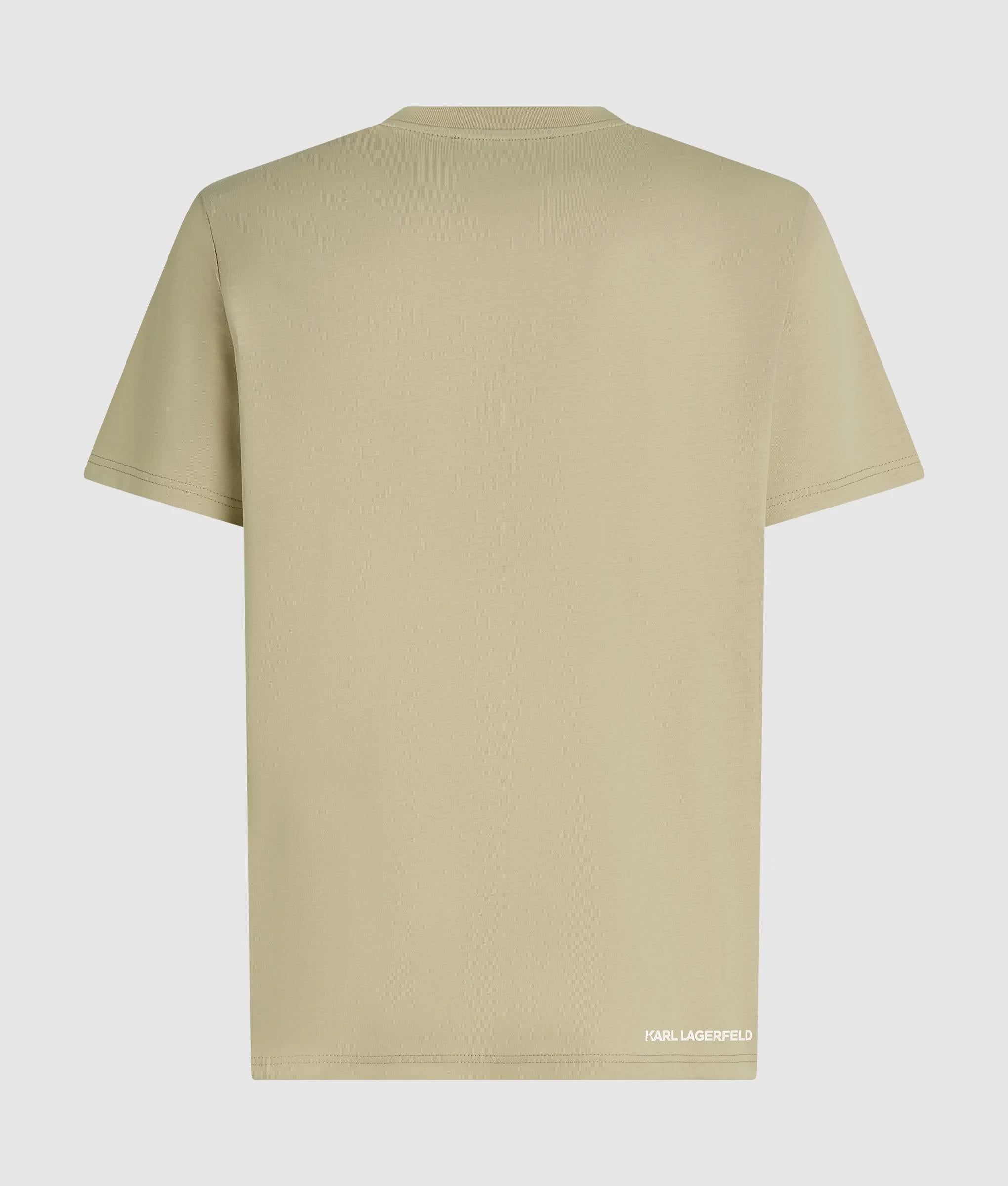 Ikon T-shirt met borstzak en streepjesopdruk