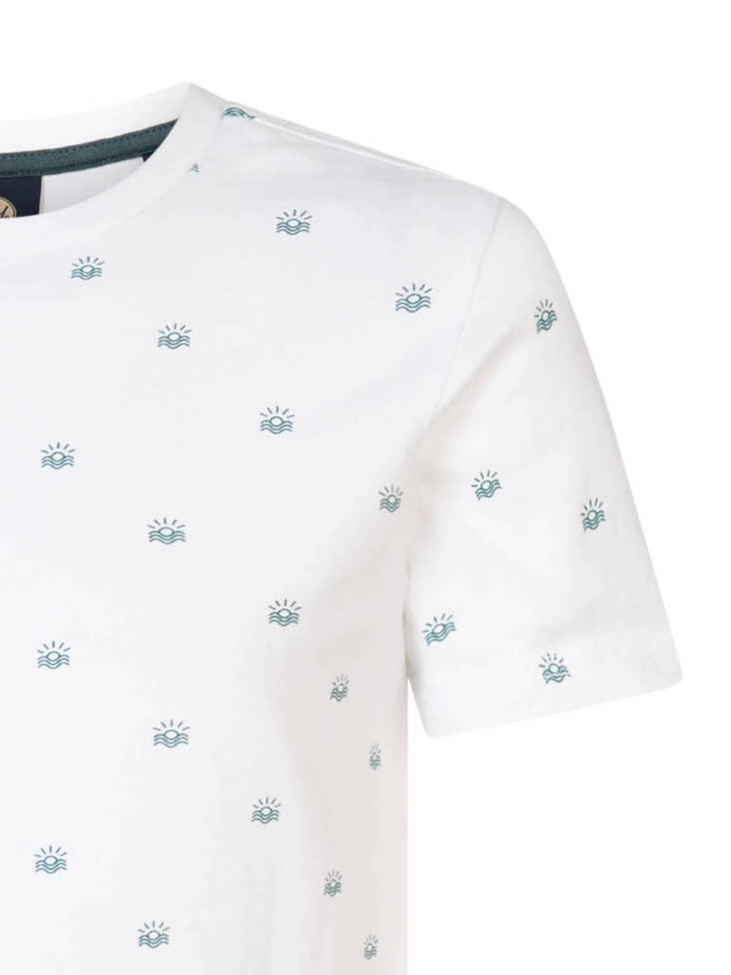 Petrol Industries T-shirt met all over print wit