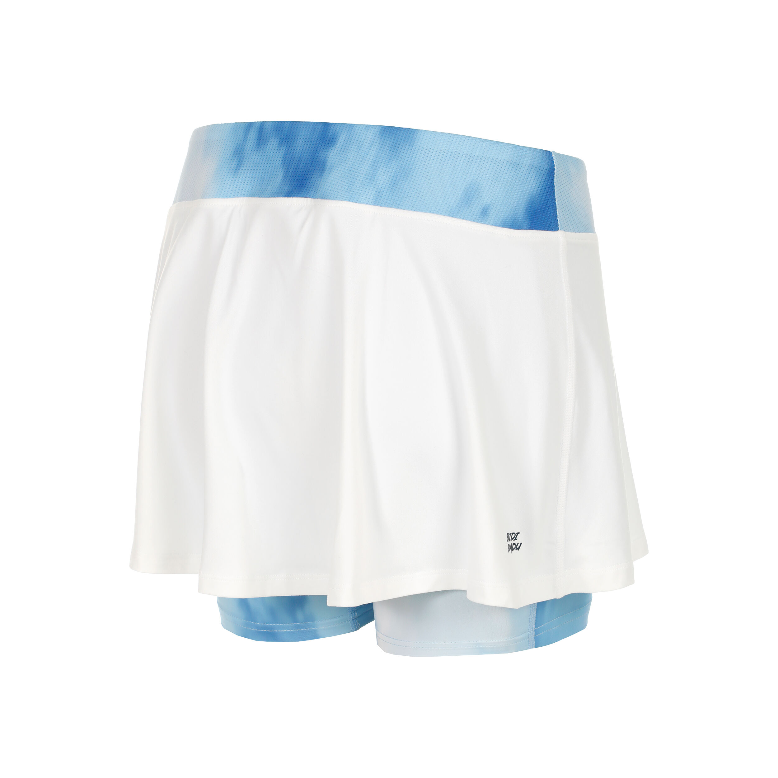 BIDI BADU Watercolour Printed Wavy Jupe Femmes - Blanc , Bleu