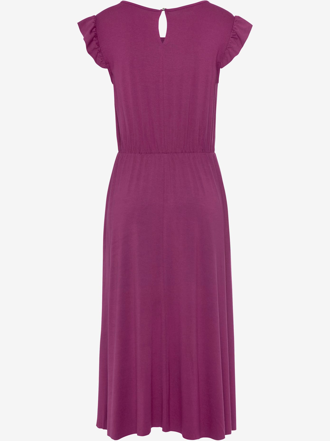 Robe mi-longue encolure ronde