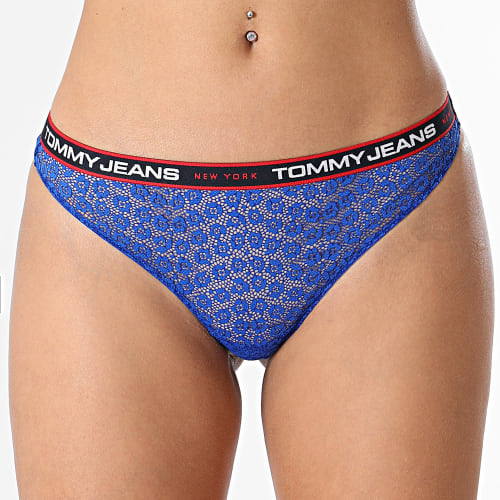 Lot De 3 Strings Femme 4714 Noir Bleu Rose