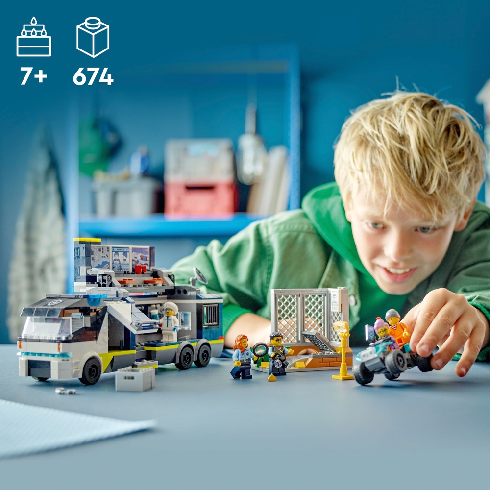 LEGO City 60418 Polizeimobiles Kriminallabor-LKW-Spielset