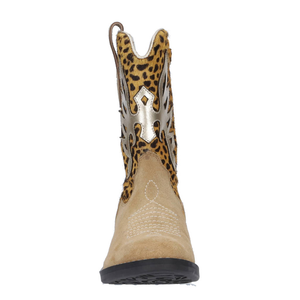 Hip suède cowboylaarzen beige