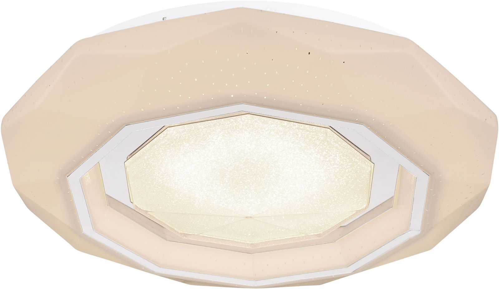 LED-Deckenleuchte - weiß - Kristall-Effekt - Ø 40 cm