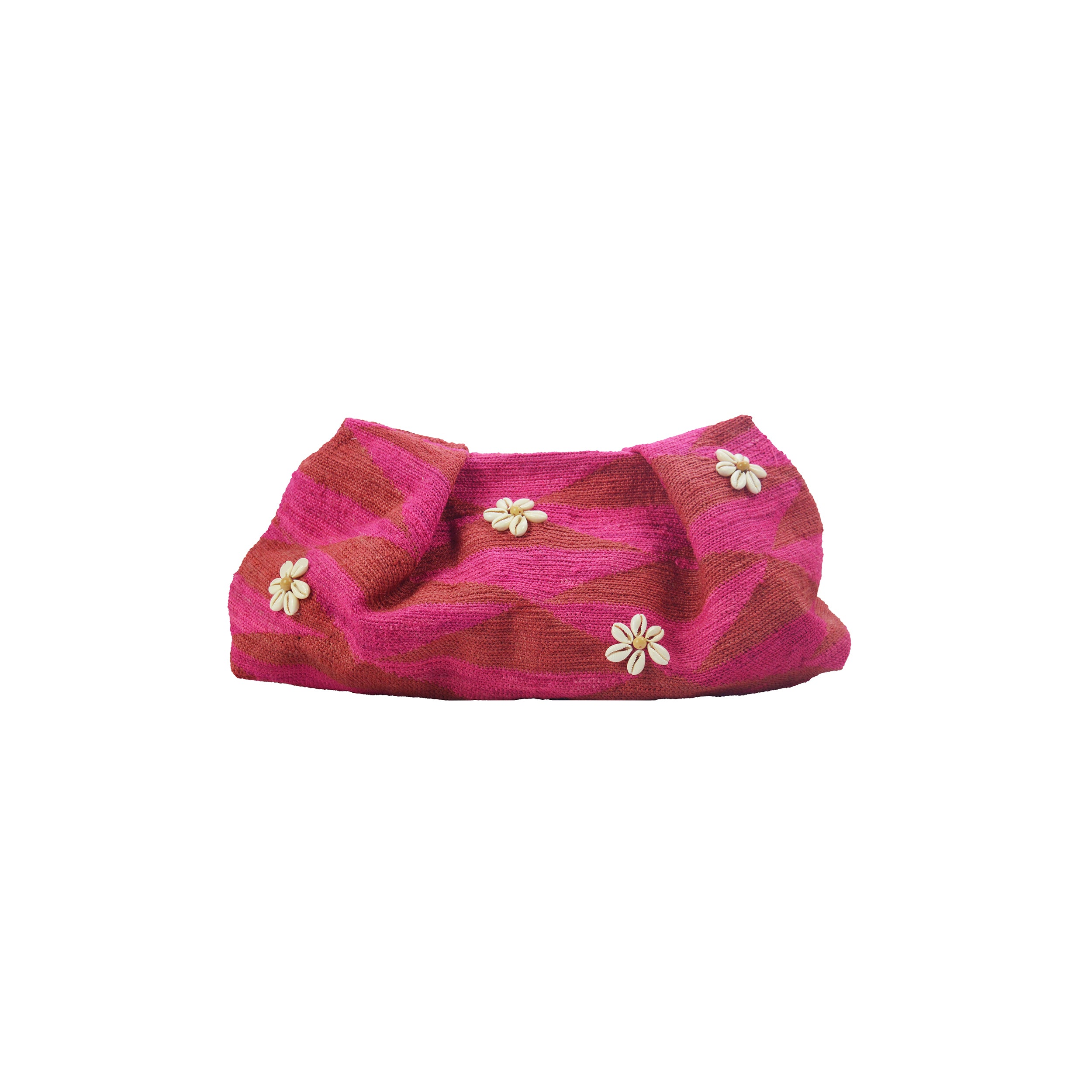 Pochette Maxi en sisal avec coquillages