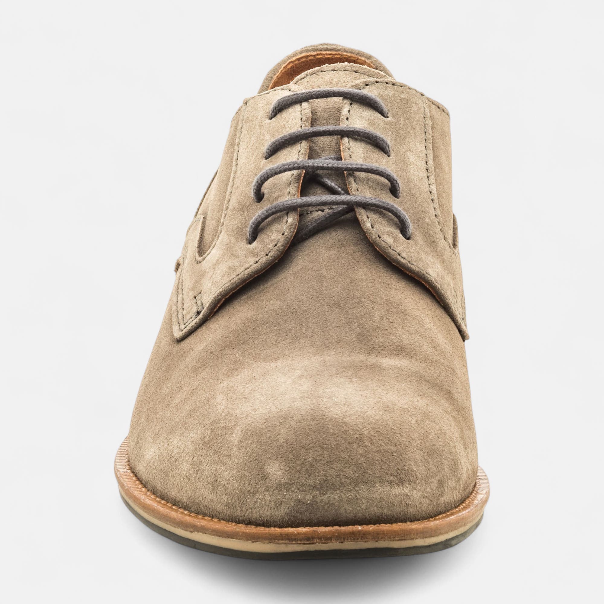 Derbies Homme en cuir gris