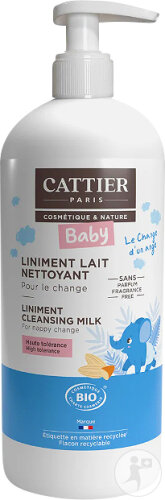 Cattier Liniment Lait Nettoyant Pour Le Change Bio Flacon-Pompe 500ml