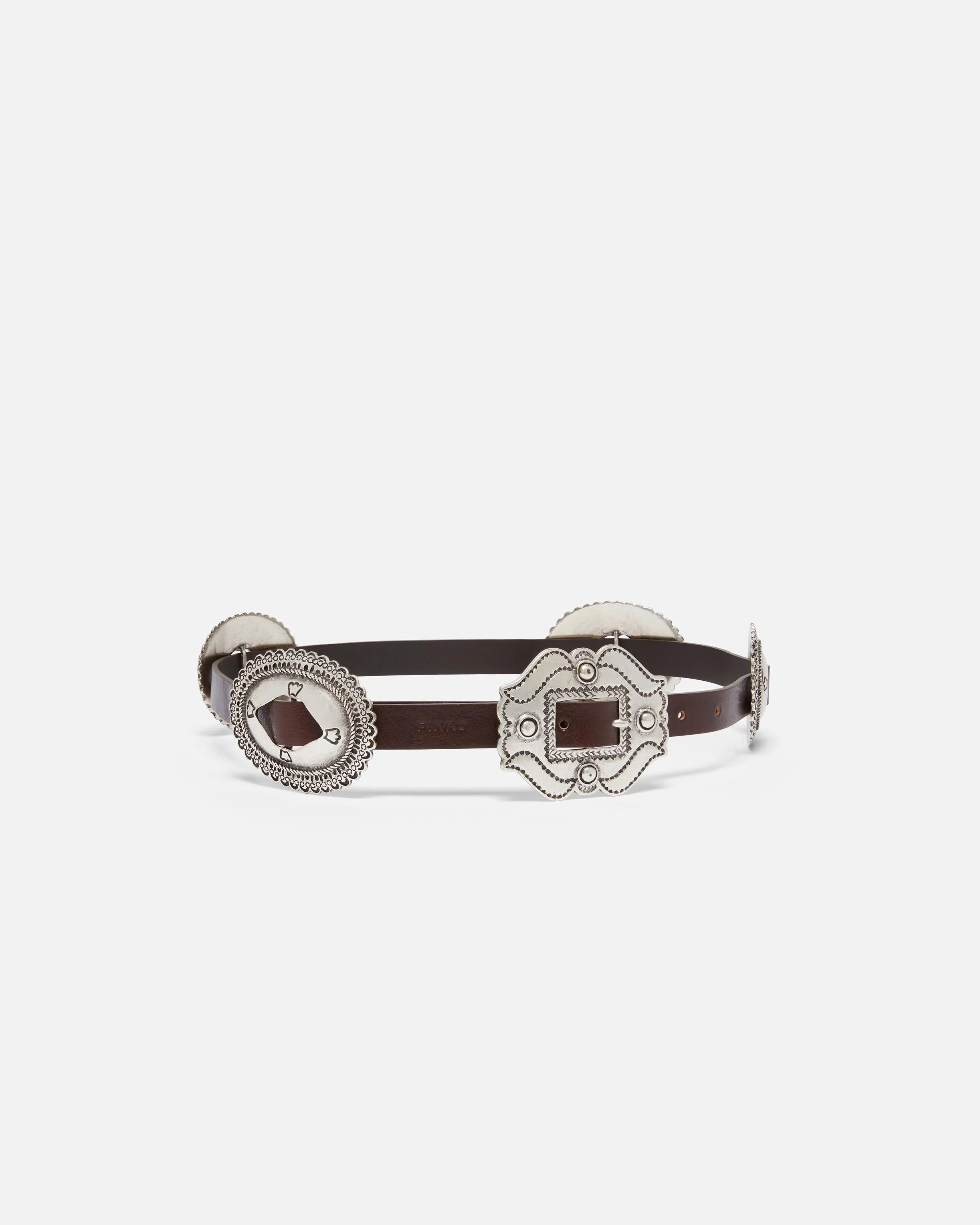 Ceinture avec maxi boucle de 2 cm | Marron