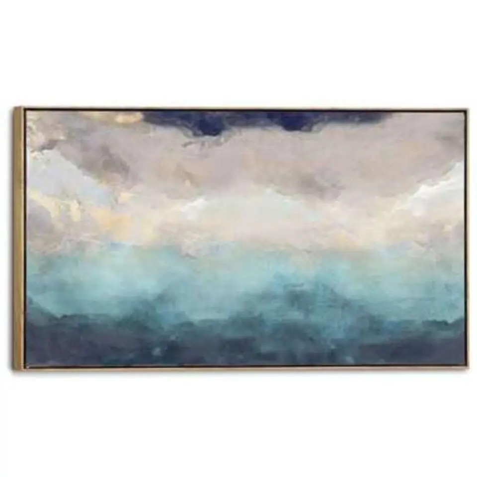 Schilderij Abstracte kunst - 70x118cm - Blauw
