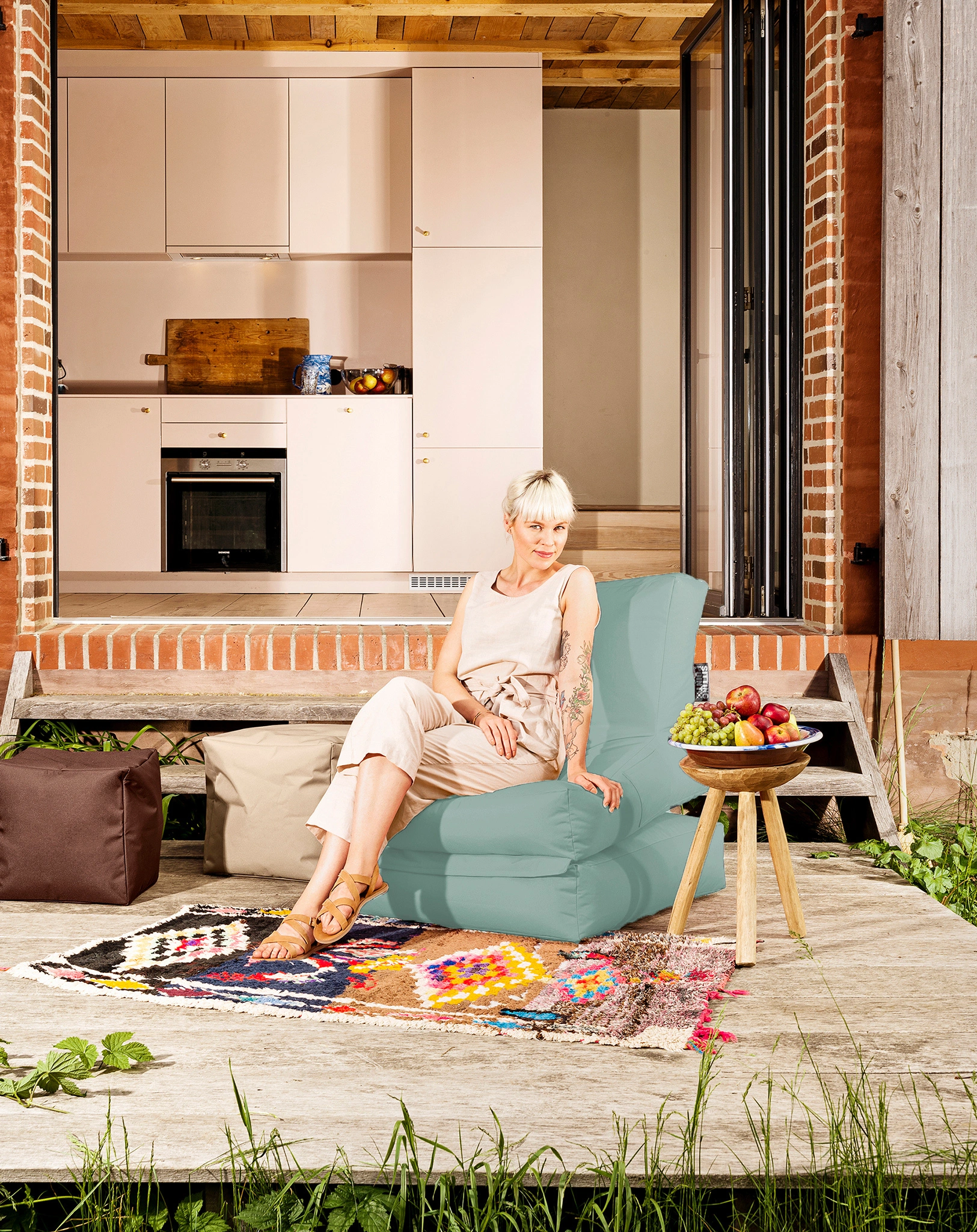 Sitzsack Twist SCUBA (Farbe: eukalyptus)
