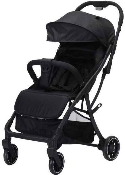 Cabino Buggy Compact V2 / Plooibuggy tot 22 kg Lichtgewicht & Compact voor het vliegtuig - Zwart