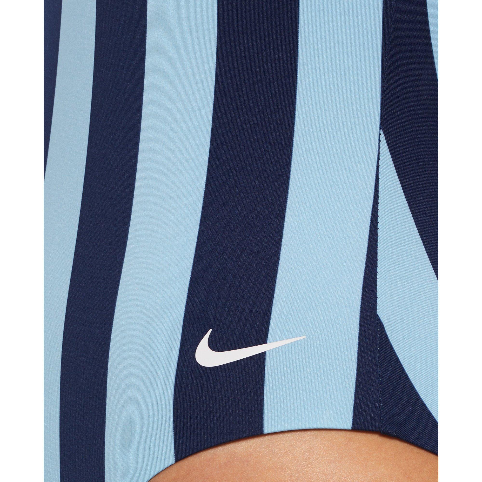 Nike Striped Swimsuit Womens