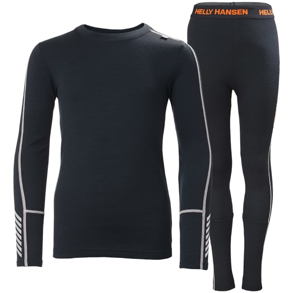 Ensemble thermique HELLY HANSEN JR LIFA MERINO MIDWEIGHT SET NAVY