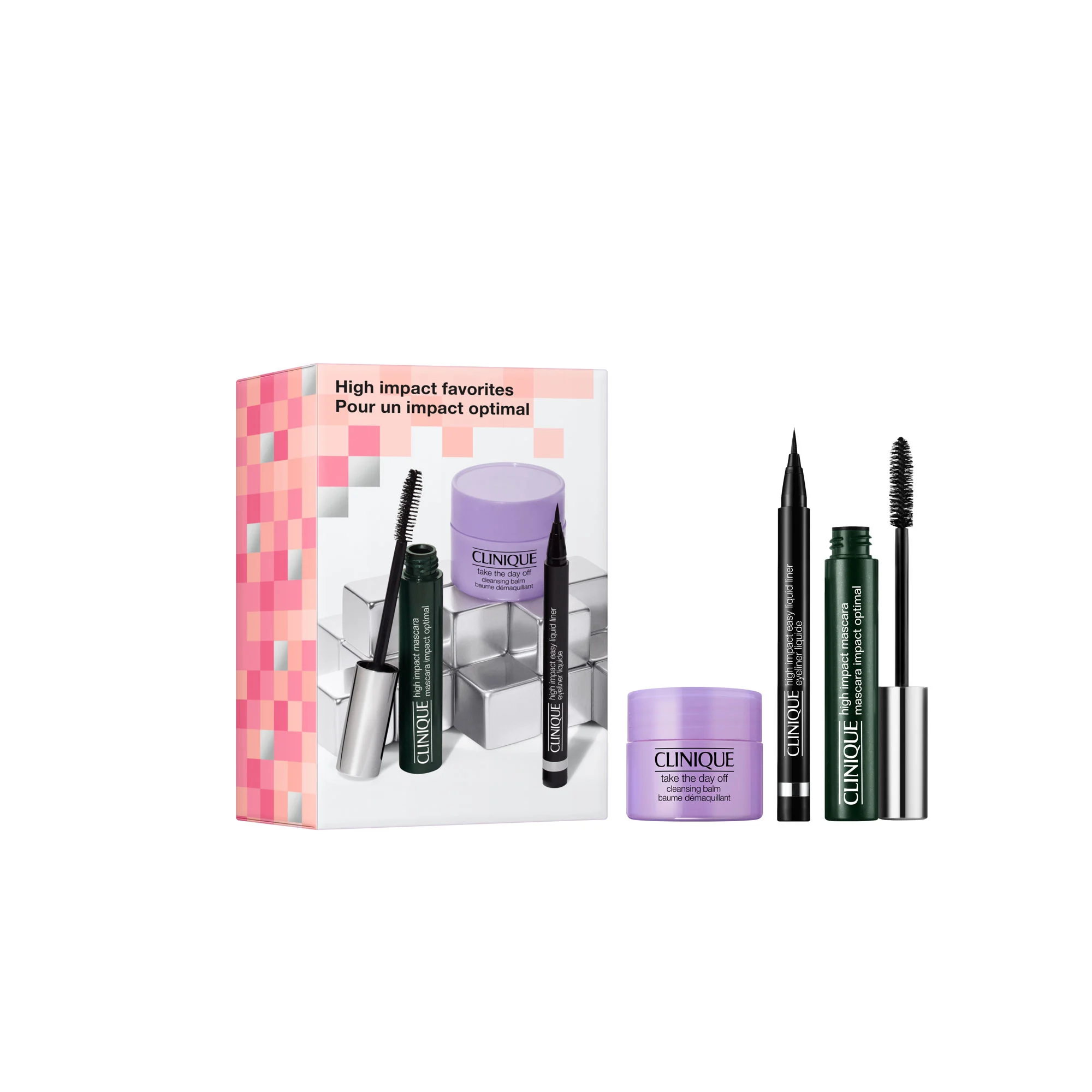 Coffret High Impact Mascara - Routine Maquillage Yeux Regard Intense |- 01 Black
