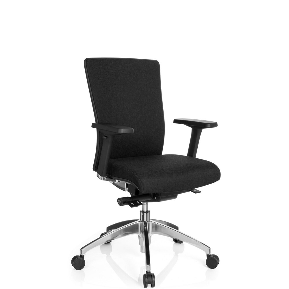 Profi Bürostuhl ASTRA BASE Stoff mit Armlehnen (höhenverstellbar) hjh OFFICE
