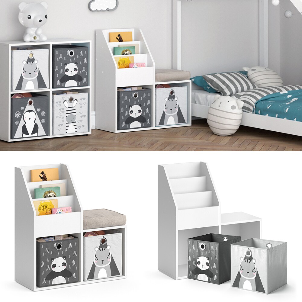 Vicco Kinderregal Bücherregal Aufbewahrungsregal Luigi Spielzeugablage Faltbox