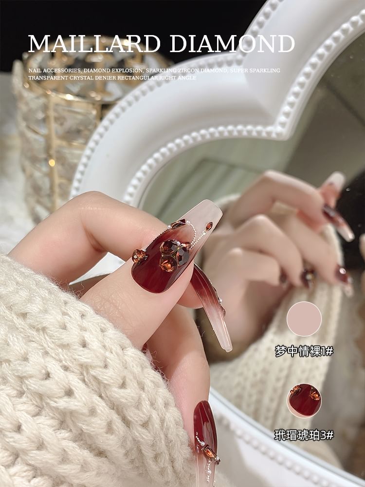 swarliss - Set van 5: Strass Nail Art Decoratie (Diverse Ontwerpen)