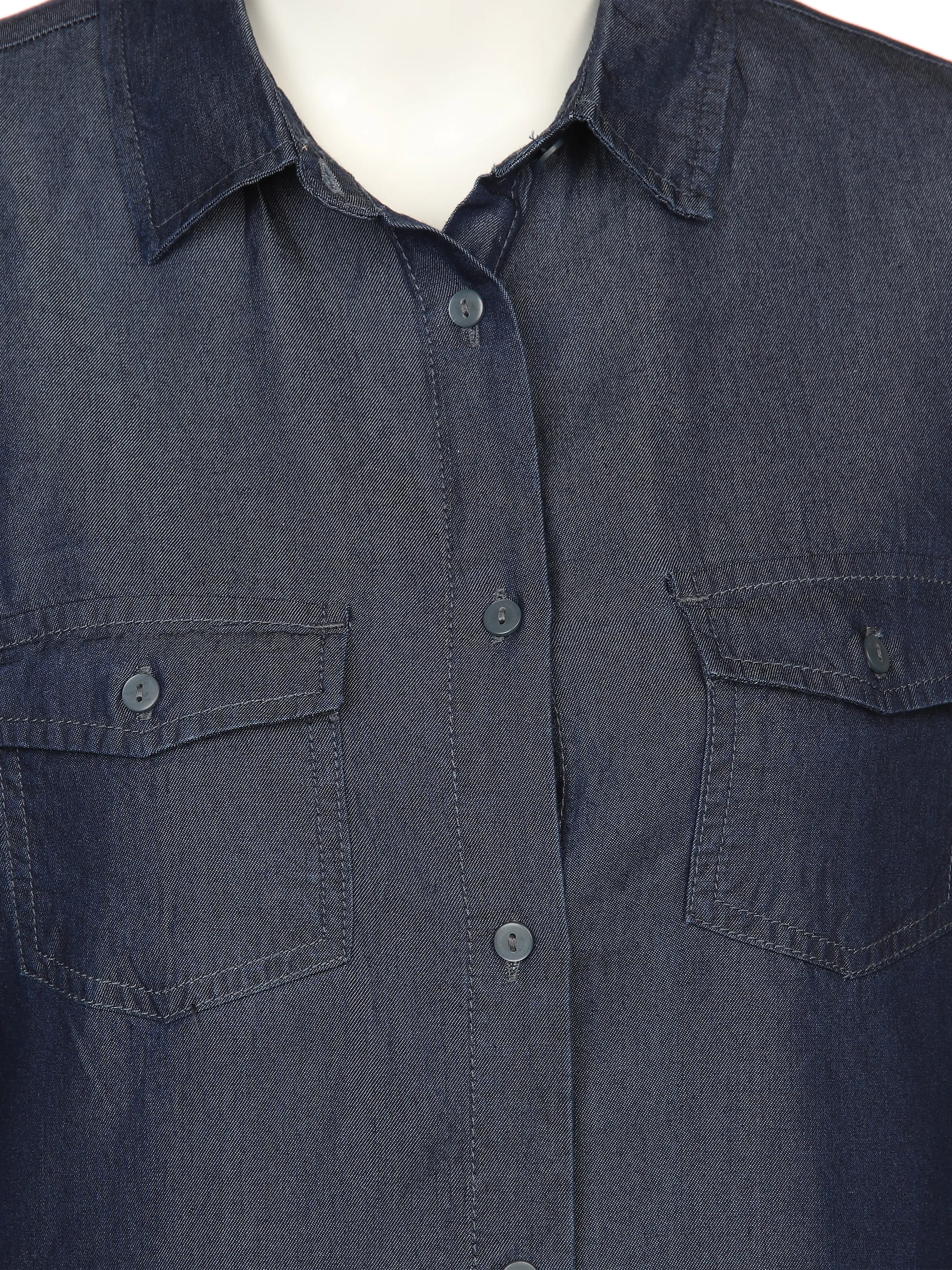 Damen Bluse in Jeansoptik