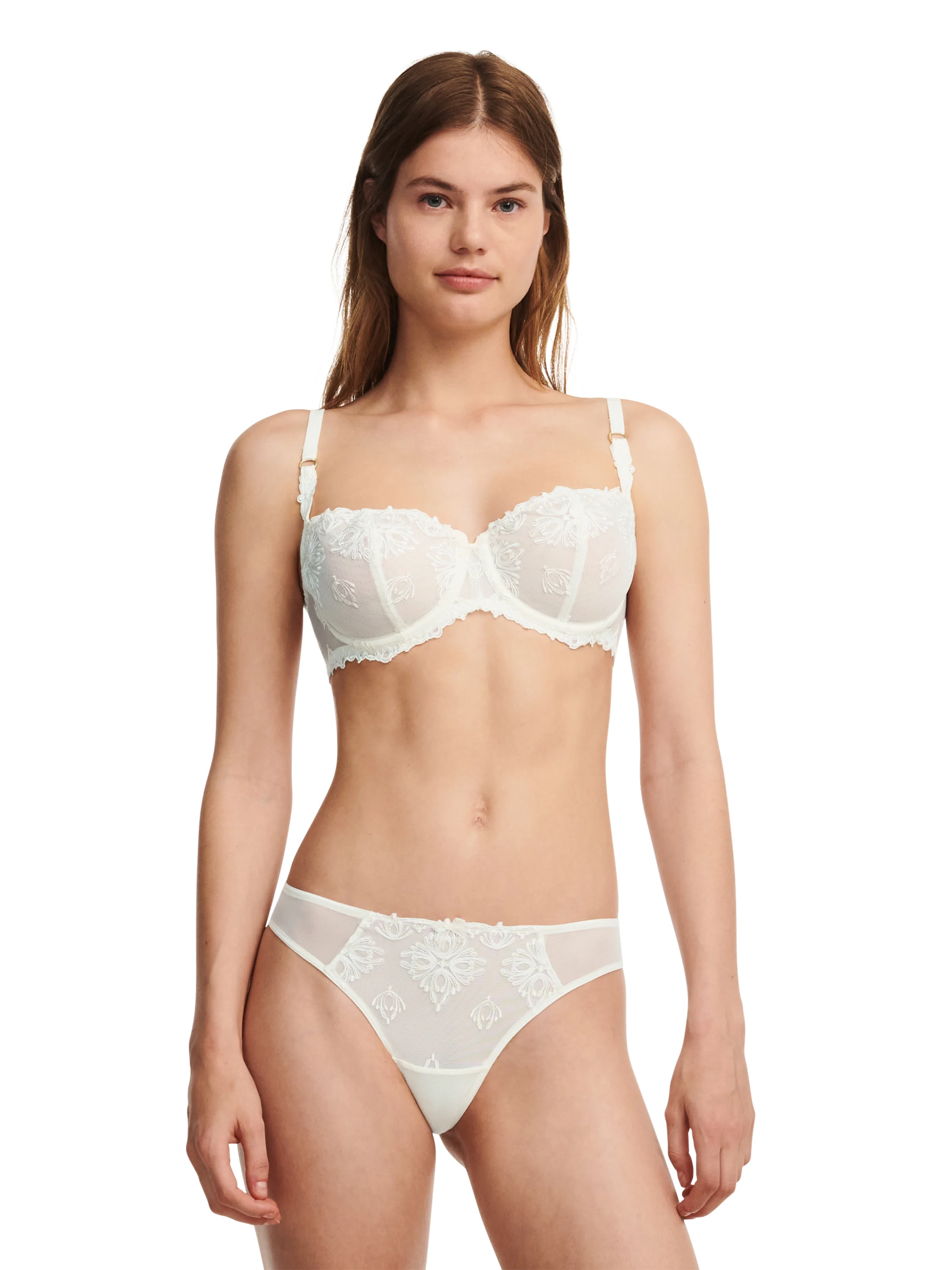 CHAMPS ELYSEES - Soutien-gorge corbeille broderie italienne | Beige
