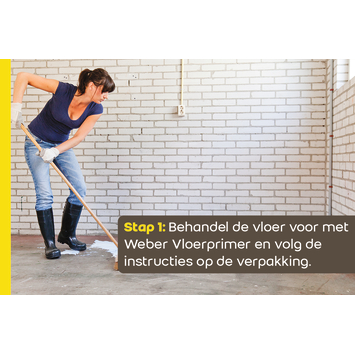 Weber Vezelversterkte egalisatie 20 kg.