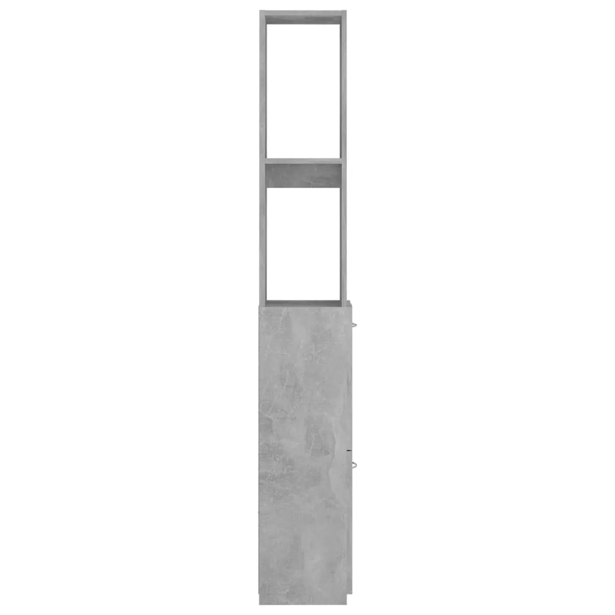 vidaXL Armoire de bain gris béton 25x26,5x170 cm