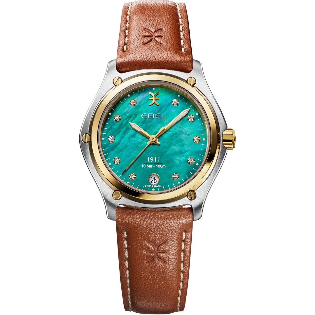 Ebel 1911 Grande Lady Diamonds Bicolor / Türkis