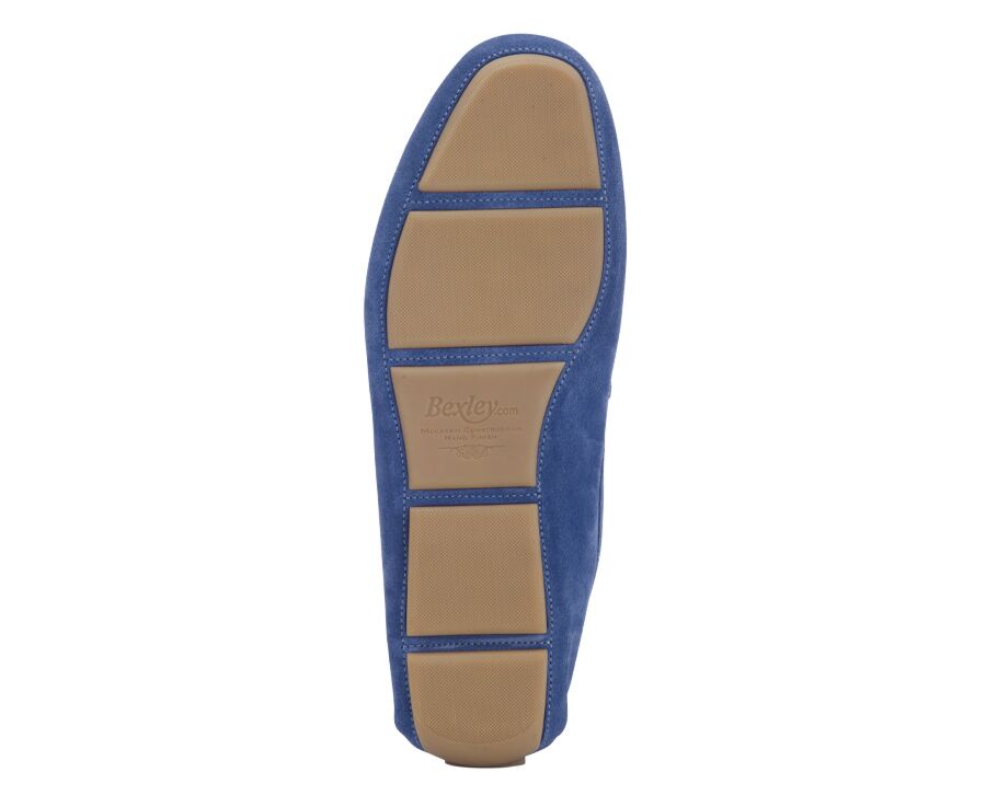 Mocassin homme été Velours Bleu - SEACREST II