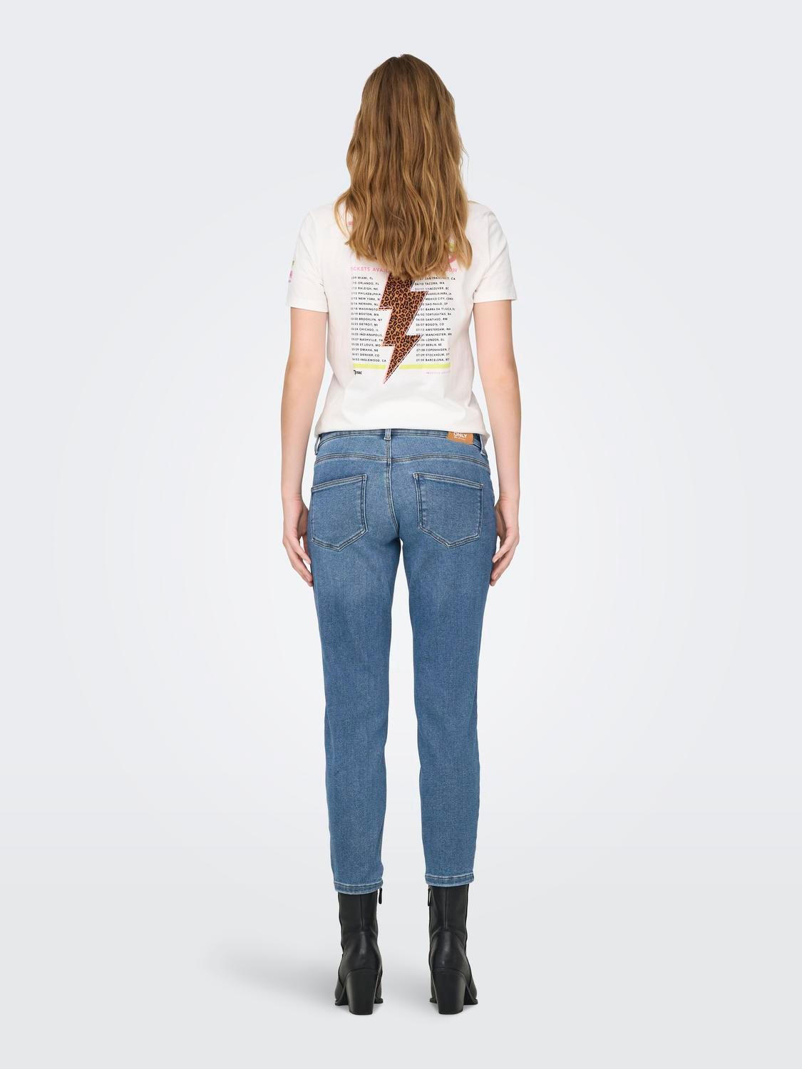 OLMCATWALK Hohe Taille Hohe Taille Jeans Light Blue Denim