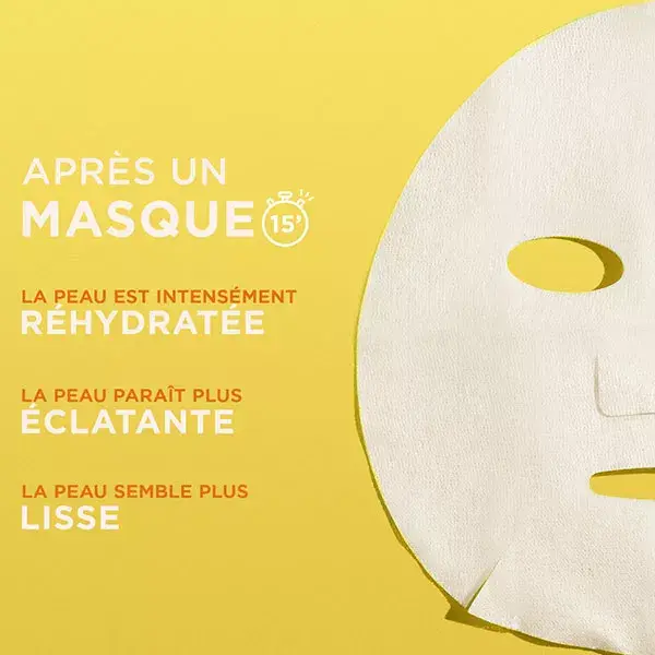 Máscara de tecido Garnier SkinActive Super Hidratante e Iluminadora com Vitamina C 28g