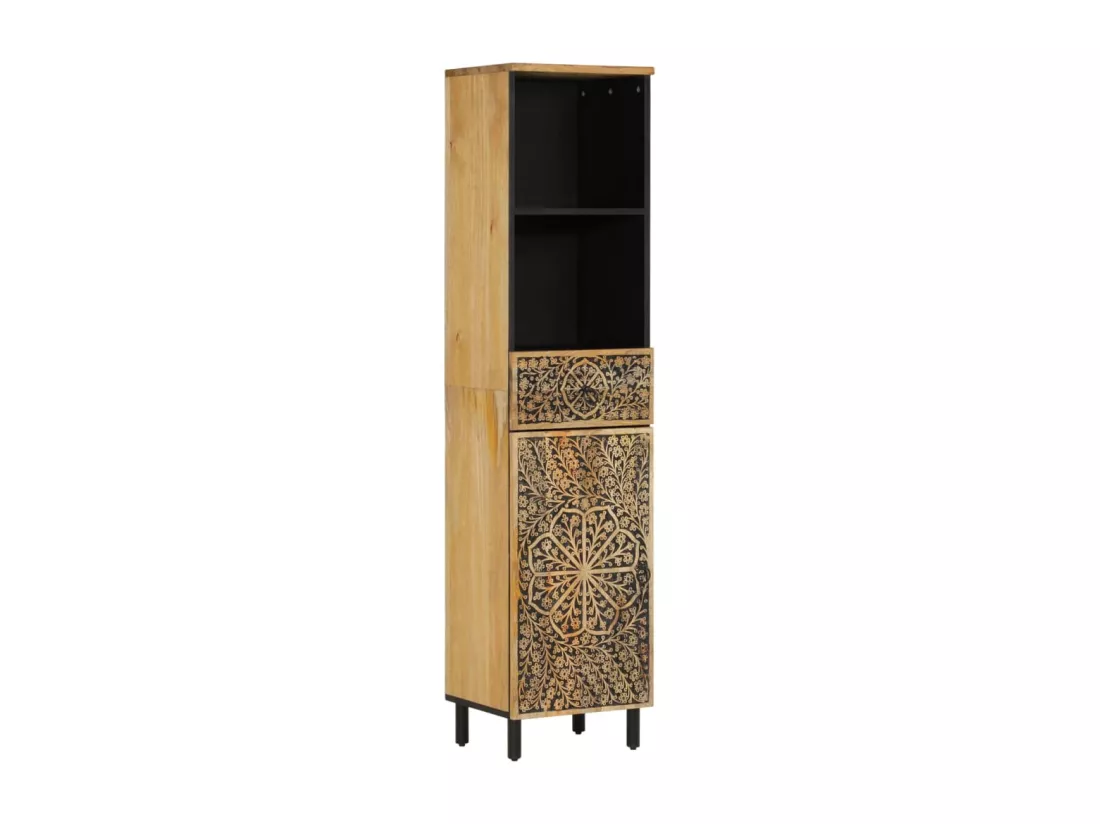 Ensemble de meubles de salle de bain 4 pcs bois manguier massif