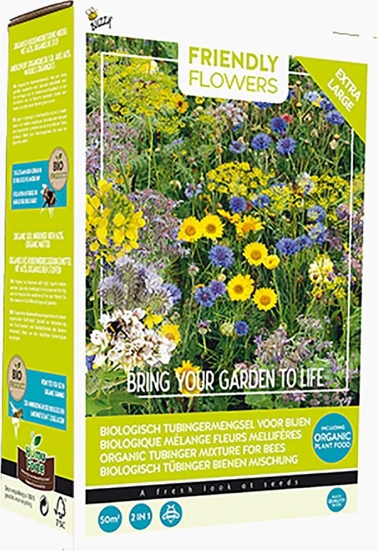 Buzzy Friendly Flowers biologische bloemenmengsel 50m2