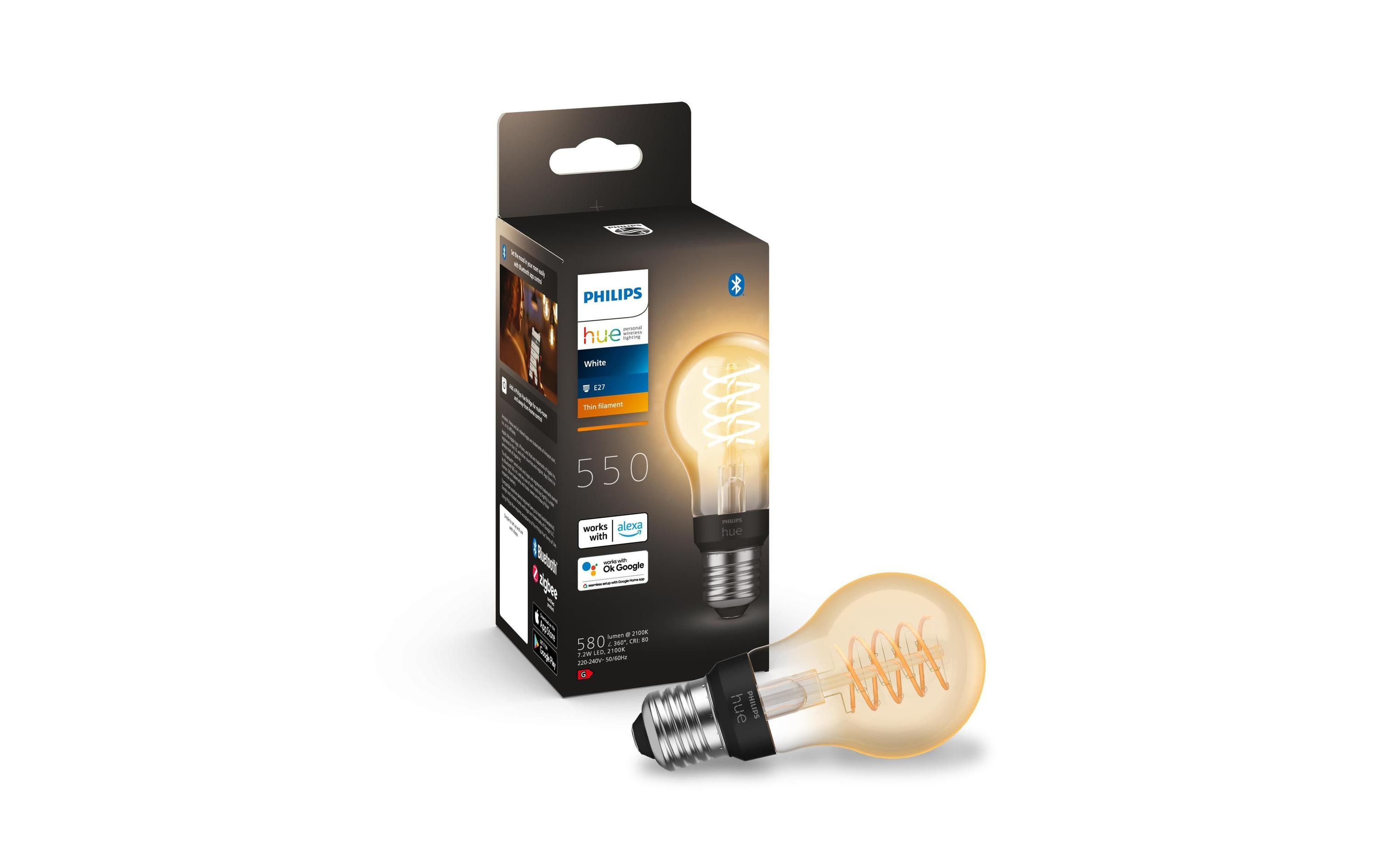 Leuchtmittel White E27 Einzelpack Filament 550 lmFilament-Leuchtmittel mit E27 Sockel
