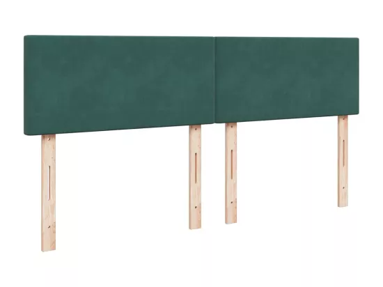 Sommier à lattes de lit et matelas Vert foncé 180x200cm Velours