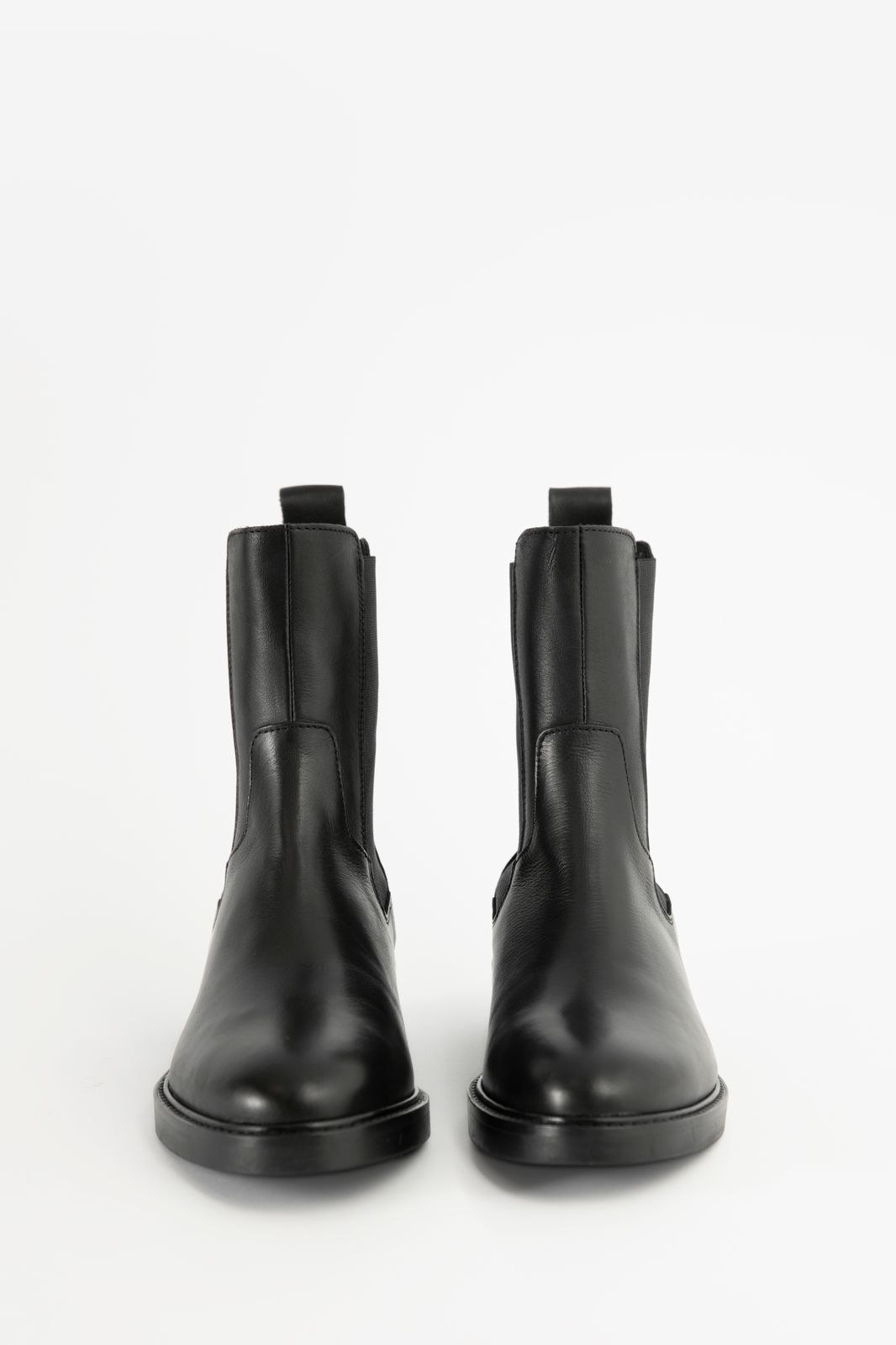 Zwarte leren chelsea boots